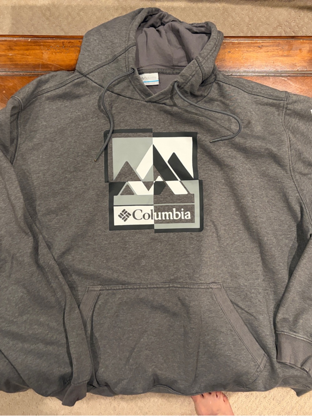Columbia Charcoal Gray Logo Pullover Hoodie